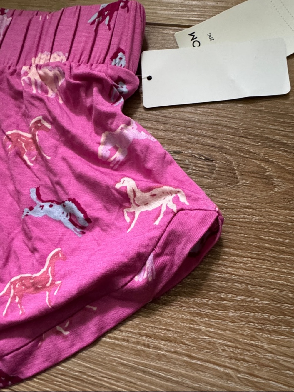 **NWT** Soft, Honeydew Intimates Hot Pink Horse-Print Athletic Lounge Shorts - Picture 5 of 7